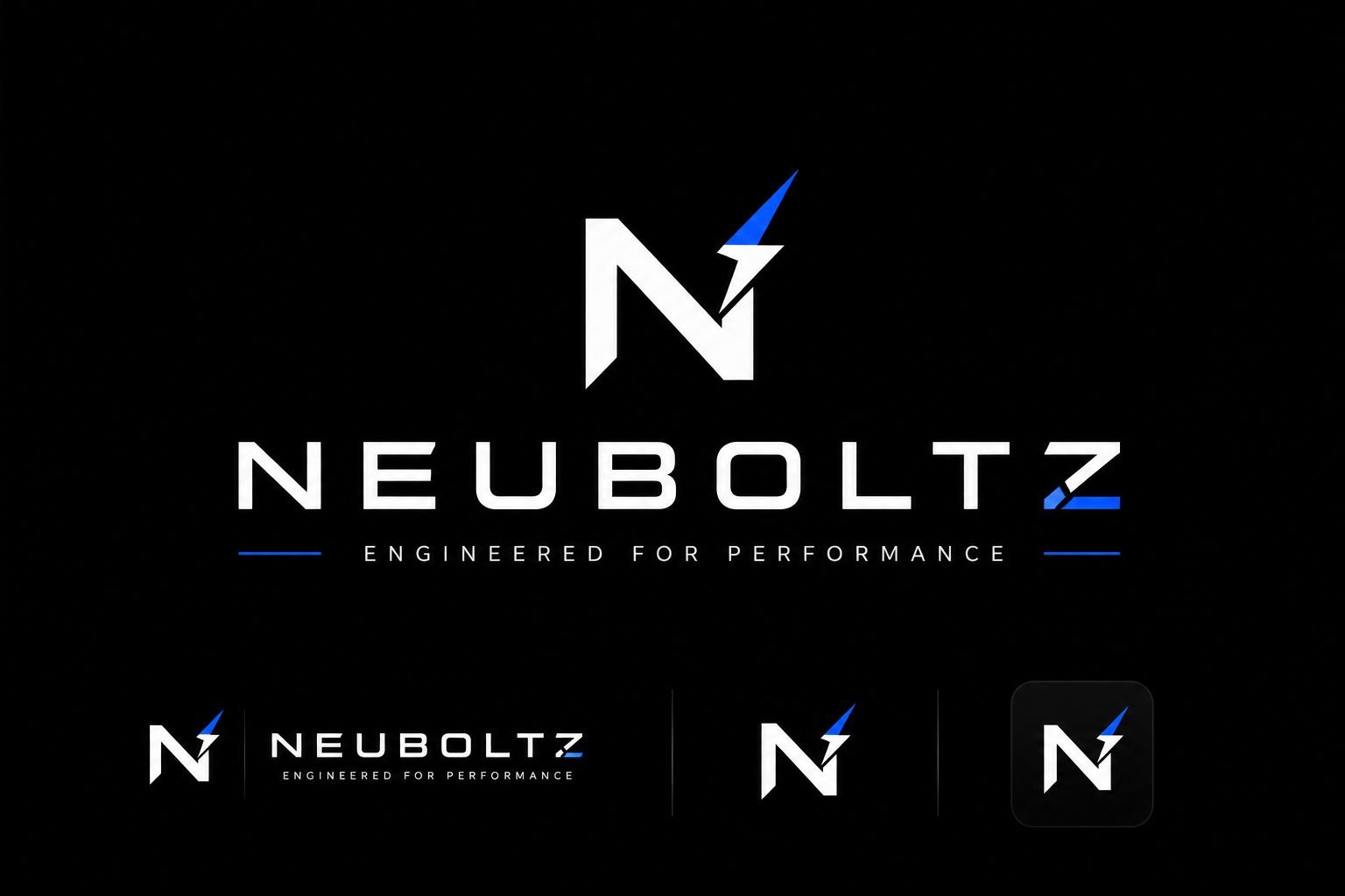 NEUBOLTZ electric blue lightning symbol